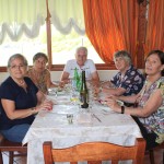 (da sinistra) Vera Lelli, la Signora Gigante, Giovanni Gigante, Rosa Di Ciaccio, Aurelia Basile, al SUAVIS Pietra di Luna