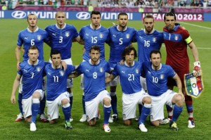 La formazione iniziale di Italia Irlanda (2-0)