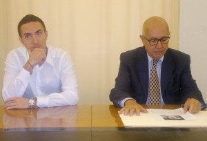 Il pallavolista Salvatore Rossini con il sindaco Bartolomeo