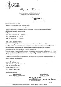 REFERTAZIONE DOTT.. NICOLA DE ROSA , RESPONSABILE PERCORSO RADIOTERAPICO DI LUIGI COCOMELLO