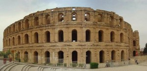 Esterno anfiteatro di El-Djem in Tunisia