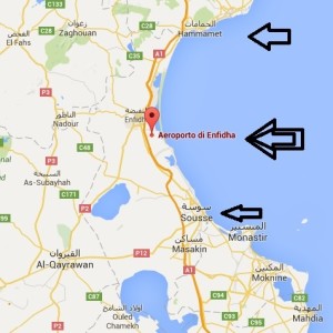 Il sito aereoportuale tra Hammamet e Sousse