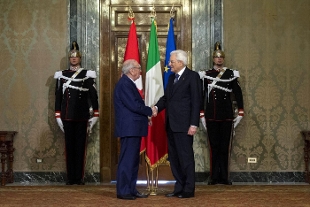 Il saluto di Mattarella ad Essebsi